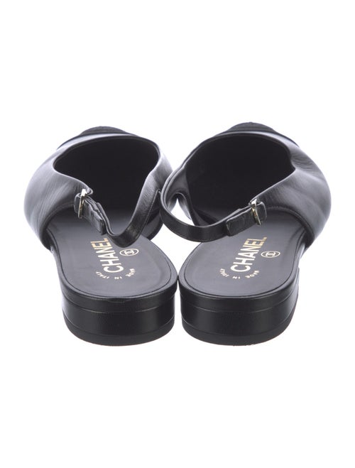 Chanel 2024 Interlocking CC Logo Slingback Flats