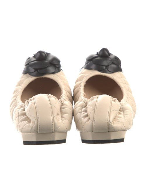 Chanel Interlocking CC Logo Leather Flats