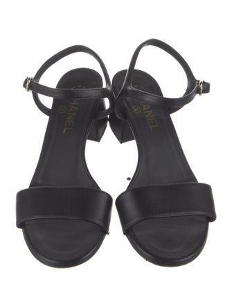 Chanel 2024 Interlocking CC Logo Sandals