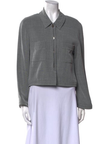 Pre-owned Chanel .jacket In Gray