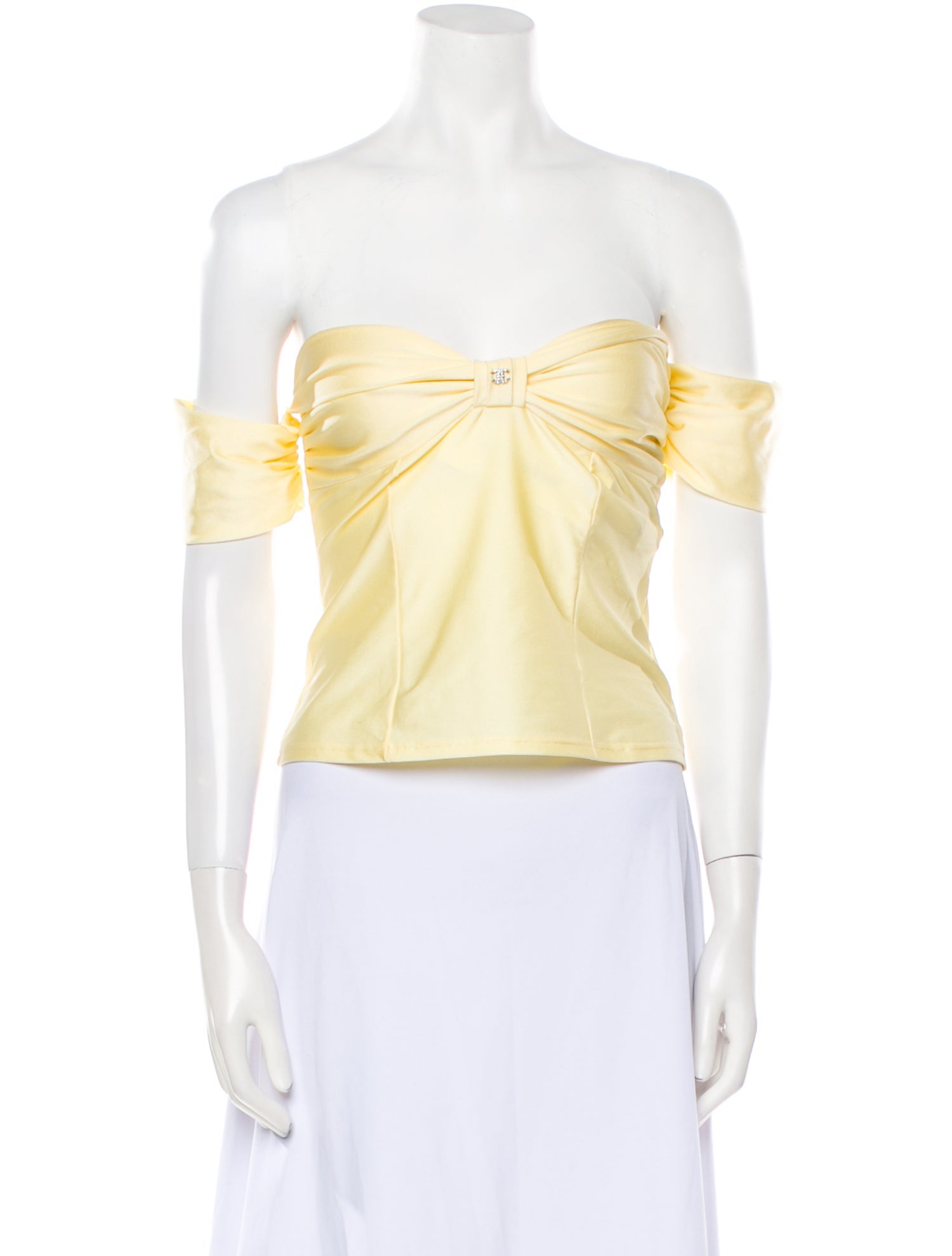 Chanel 2023 Strapless Crop Top