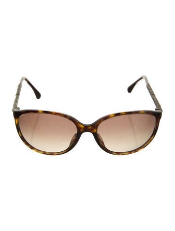 Chanel Sunglasses Interlocking CC Logo Oversize