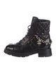 Chanel 2022 Interlocking CC Logo Combat Boots