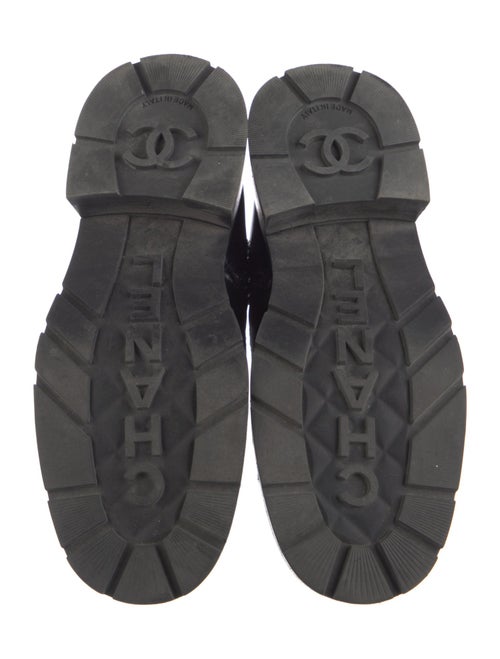 Chanel 2022 Interlocking CC Logo Combat Boots