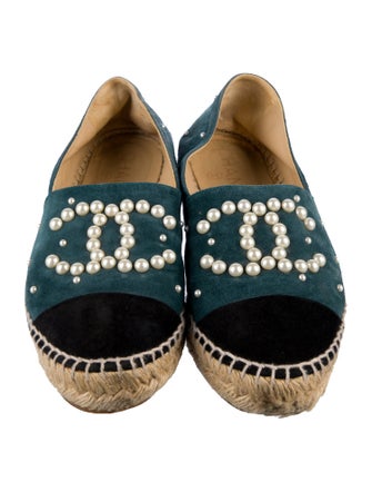 Chanel 2017 Interlocking CC Logo Espadrilles