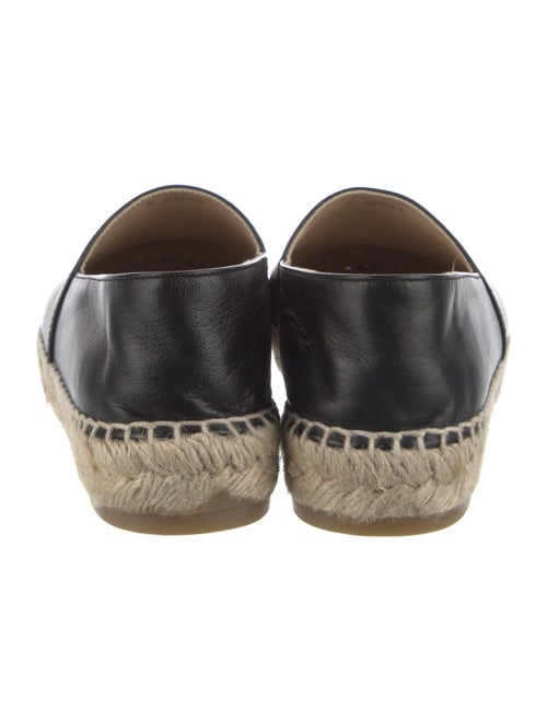 Chanel Interlocking CC Logo Lambskin Espadrilles