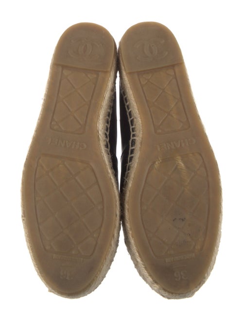Chanel Interlocking CC Logo Lambskin Espadrilles