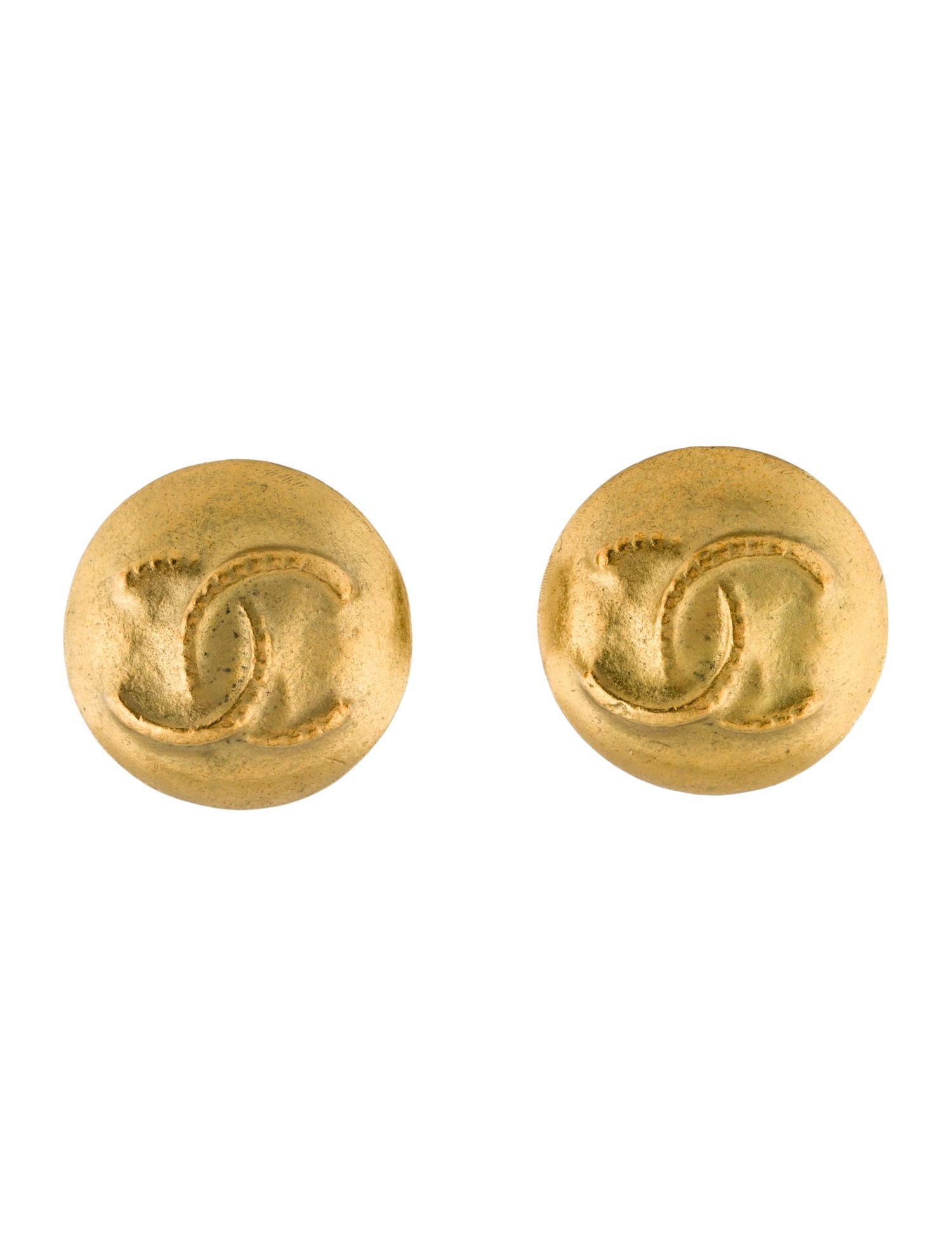 Chanel Vintage CC Clip-On Earrings