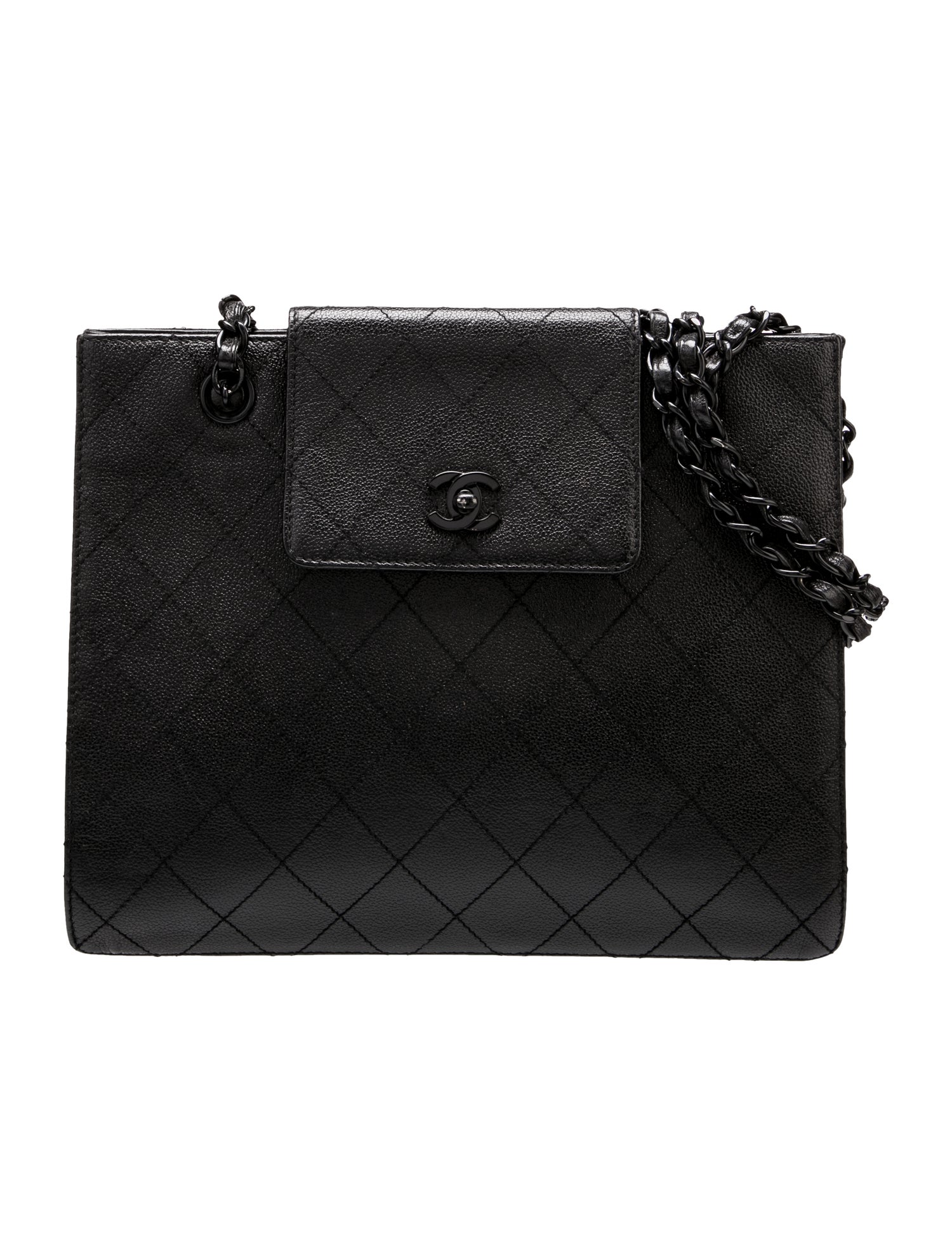 Chanel So Black Chain Tote