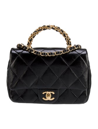 Chanel Twisted Links Top Handle Flap Bag