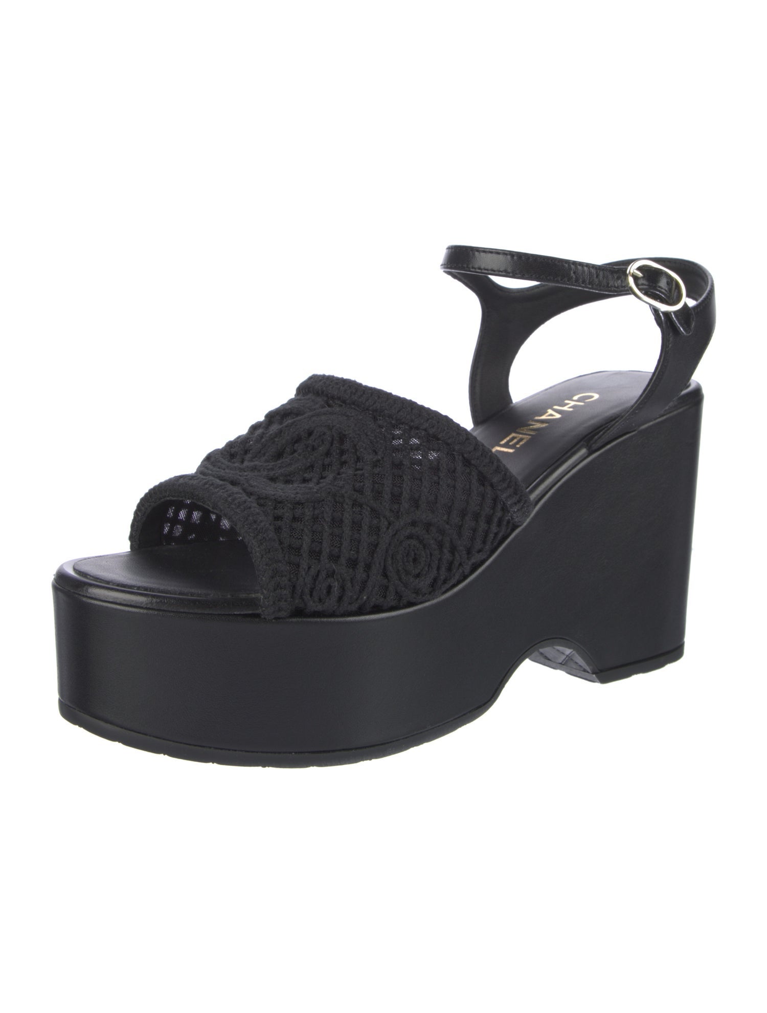 Chanel 2025 Faux Pearl Accents Sandals