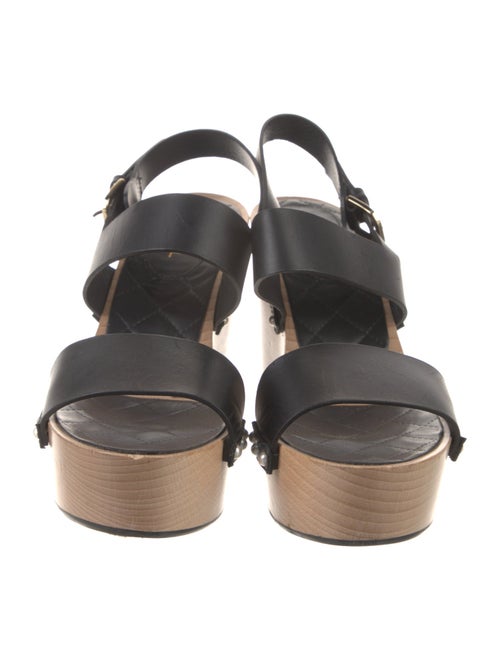 Chanel 2016 Interlocking CC Logo Slingback Sandals