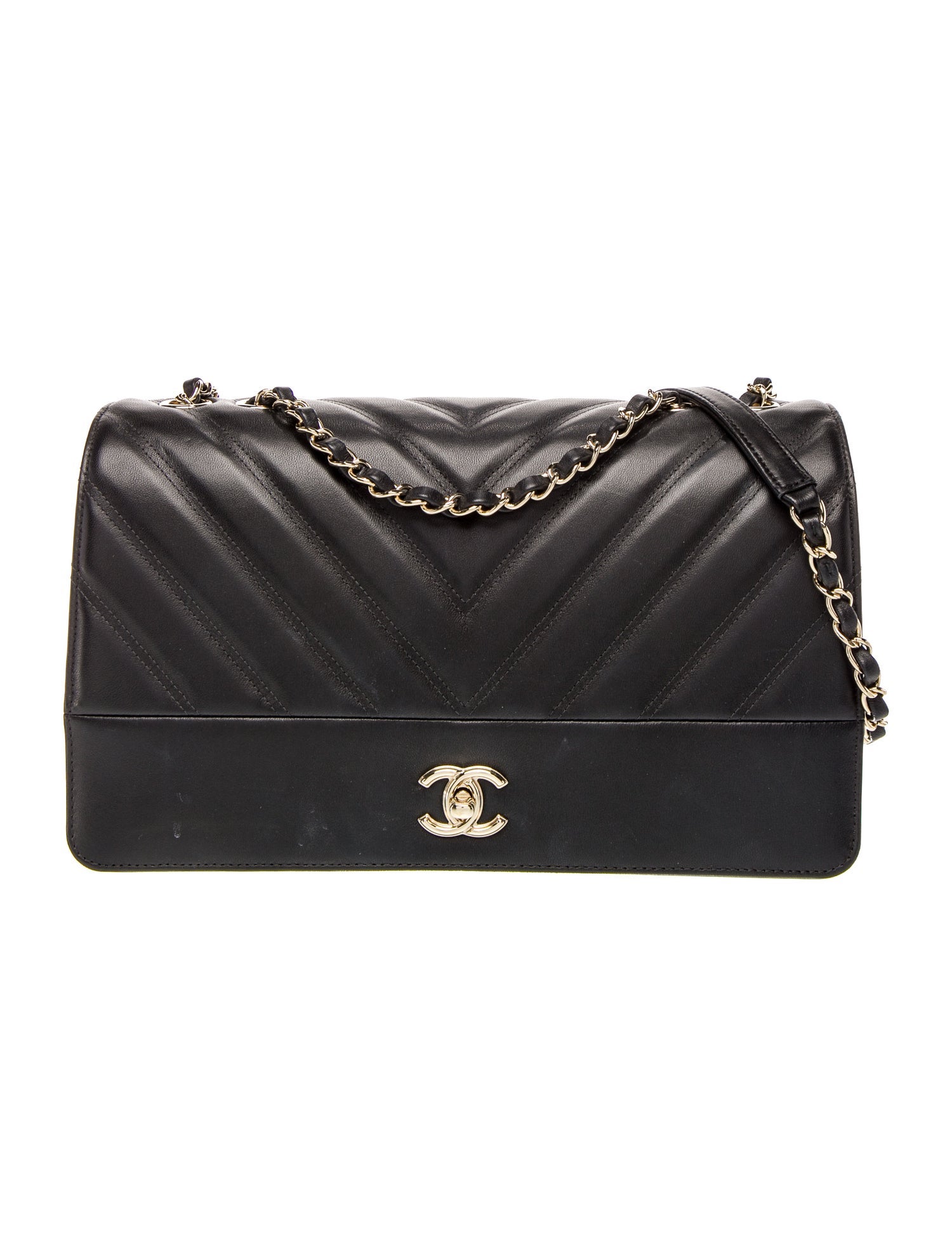 Chanel Large Chevron Flap Bag
