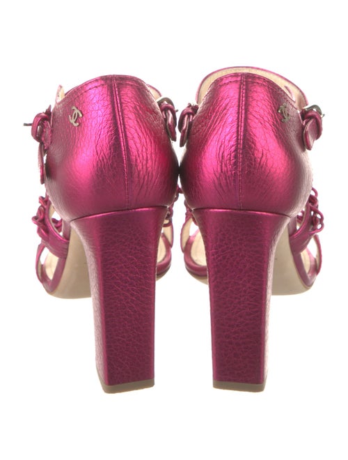 Chanel 2014 Interlocking CC Logo Gladiator Sandals