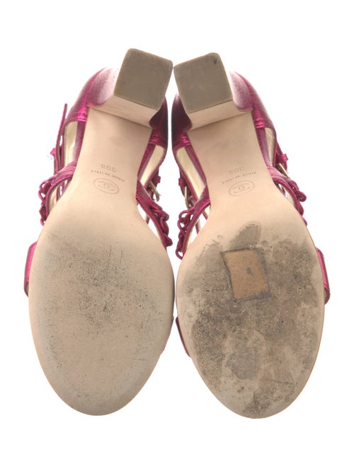 Chanel 2014 Interlocking CC Logo Gladiator Sandals