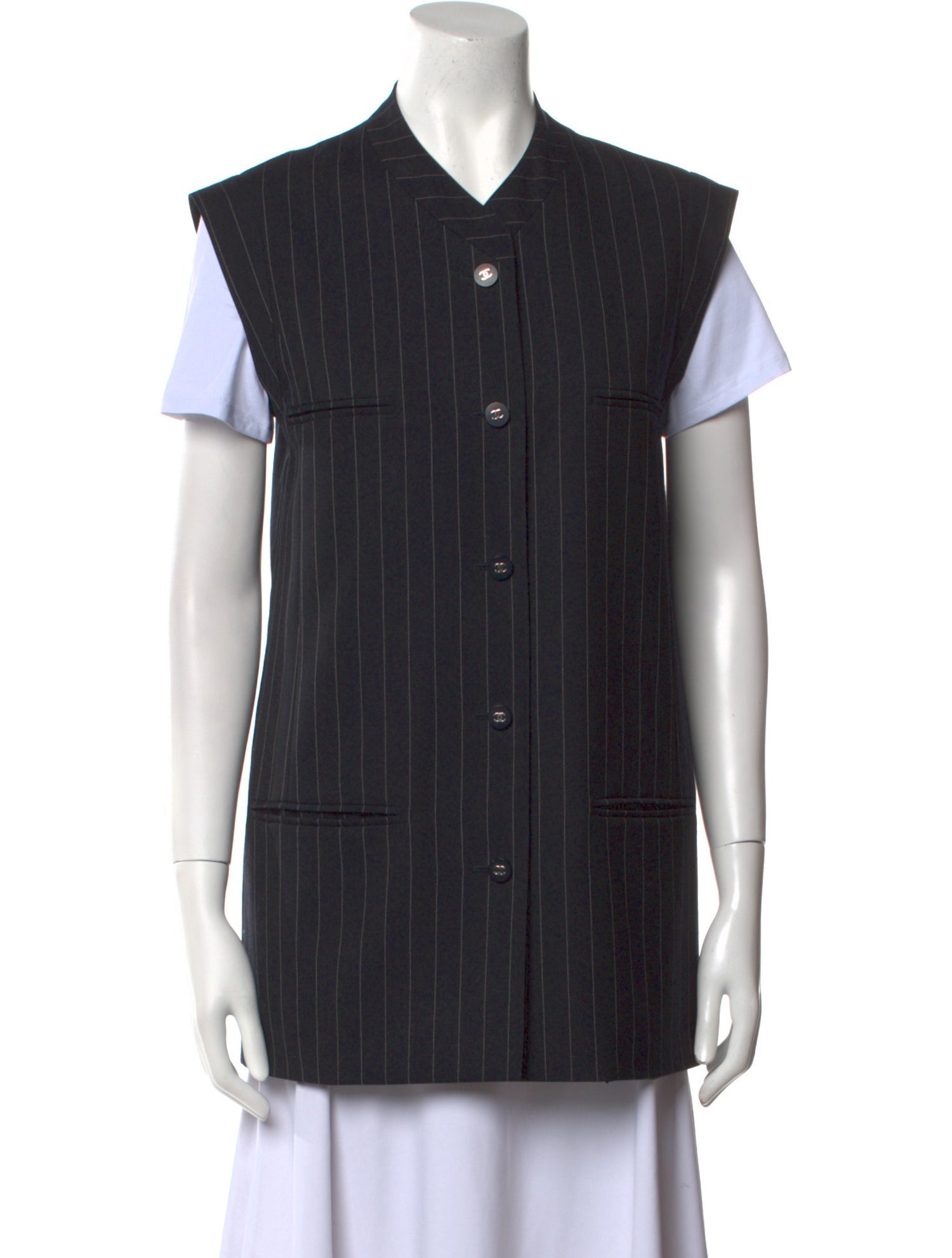 Chanel Vintage 1996 Button-Up Top