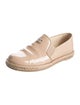Chanel Interlocking CC Logo Patent Leather Espadrilles