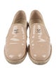 Chanel Interlocking CC Logo Patent Leather Espadrilles