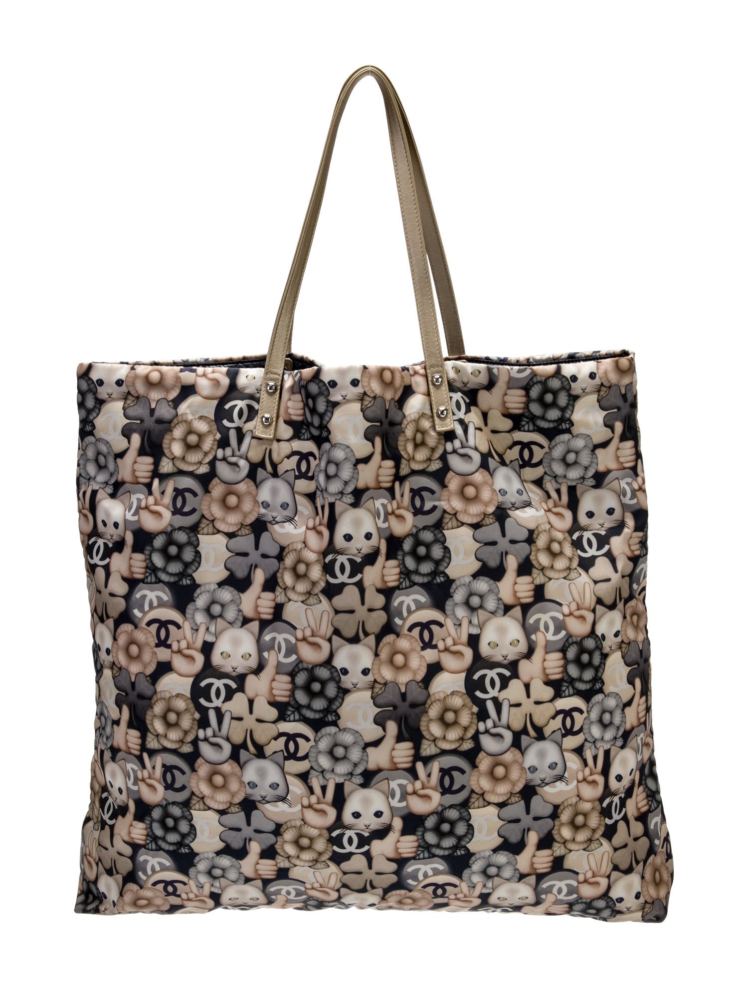 Chanel Cat Emoticon Tote