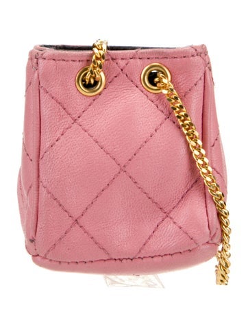 Chanel Mini Bags Vintage Drawstring Necklace Pouch