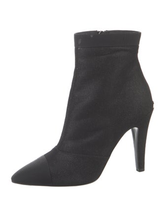 Chanel 2017 Interlocking CC Logo Sock Boots