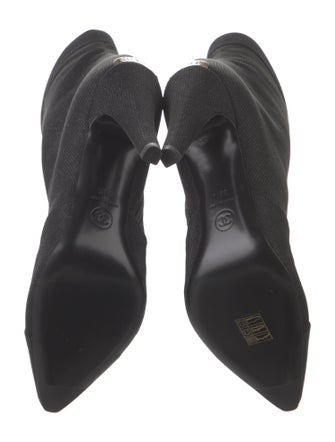 Chanel 2017 Interlocking CC Logo Sock Boots