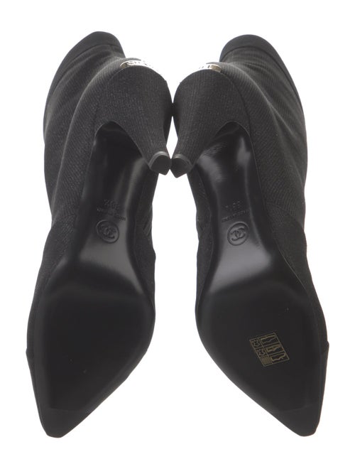 Chanel 2017 Interlocking CC Logo Sock Boots