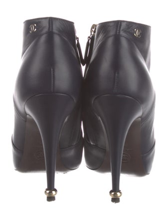 Chanel 2015 Interlocking CC Logo Boots