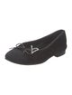 Chanel Interlocking CC Logo Suede Flats