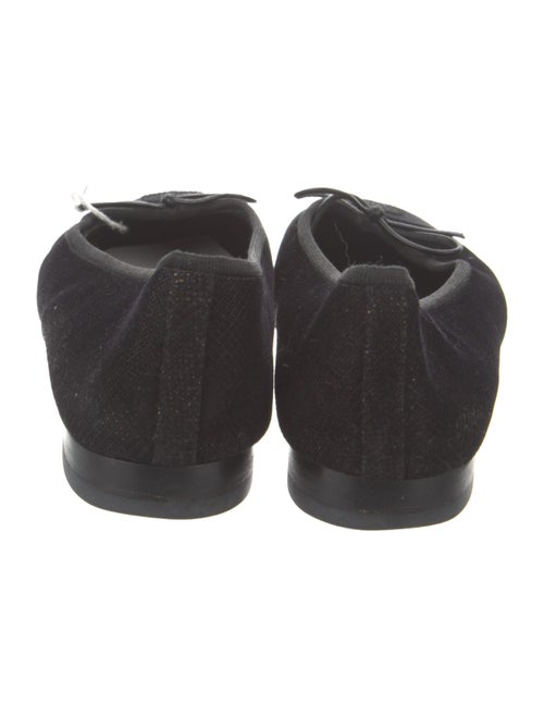 Chanel Interlocking CC Logo Suede Flats