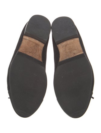 Chanel Interlocking CC Logo Suede Flats