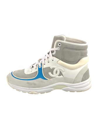 Chanel 2018 Interlocking CC Logo Wedge Sneakers