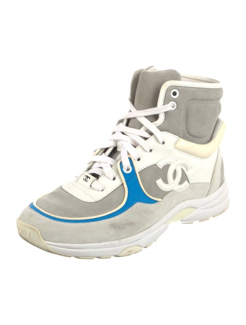 Chanel 2018 Interlocking CC Logo Wedge Sneakers