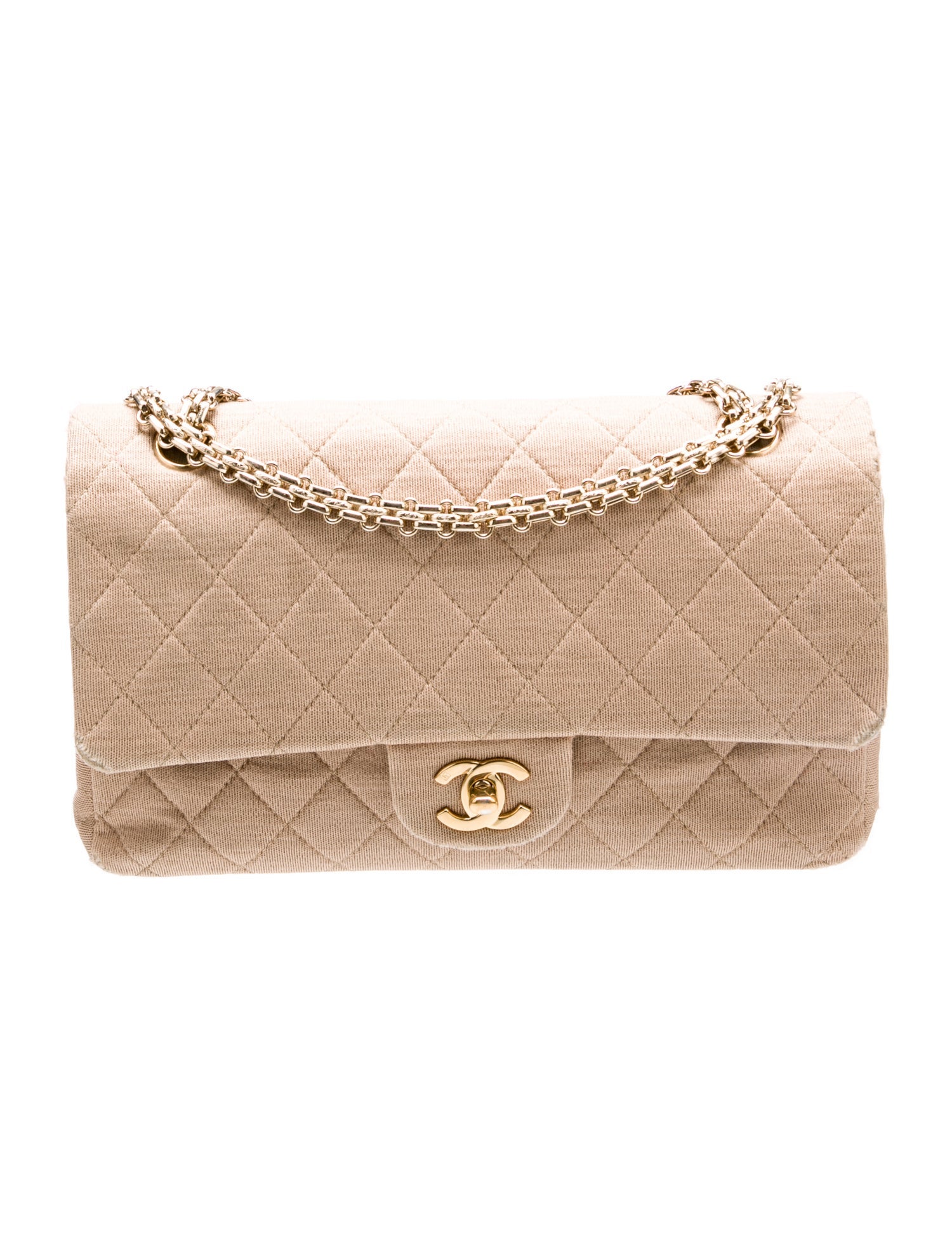 Chanel Medium Jersey Classic Double Flap