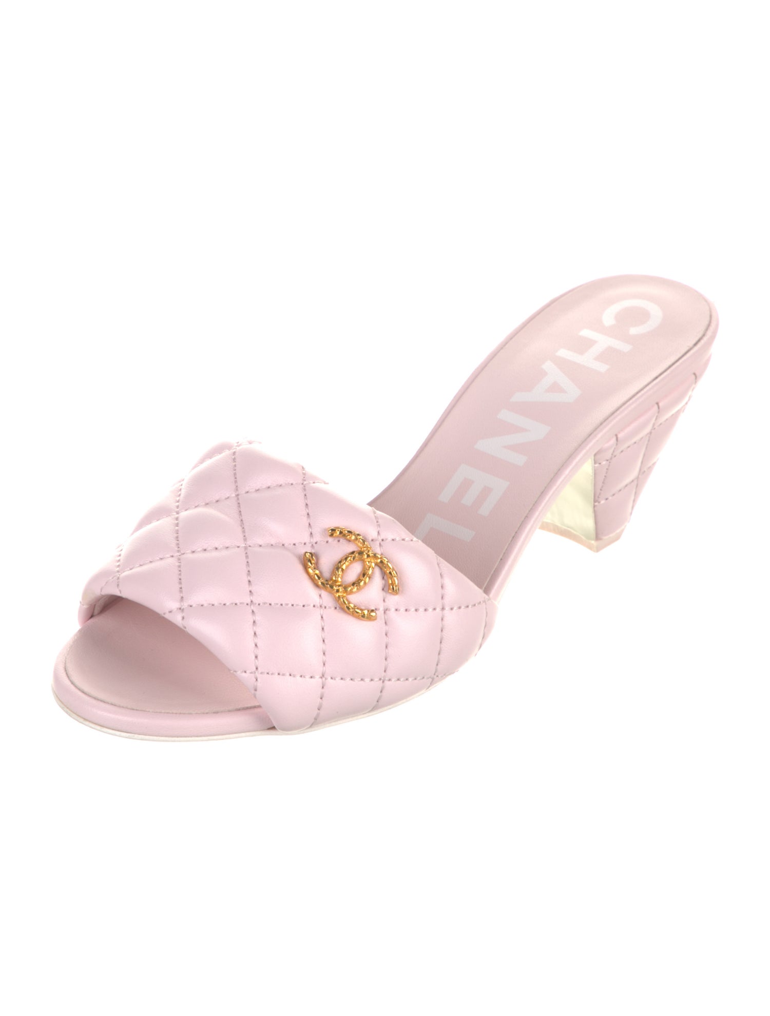 Chanel 2022 Interlocking CC Logo Slides