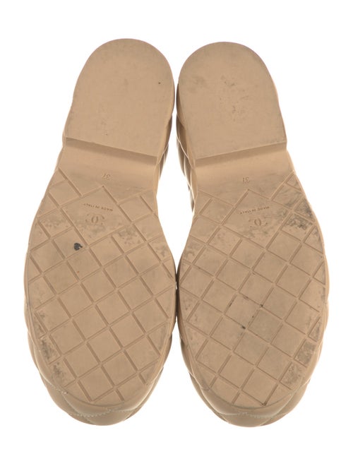 Chanel Interlocking CC Logo Leather Slides