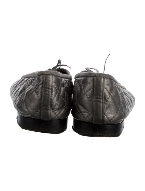 Chanel Interlocking CC Logo Leather Ballet Flats
