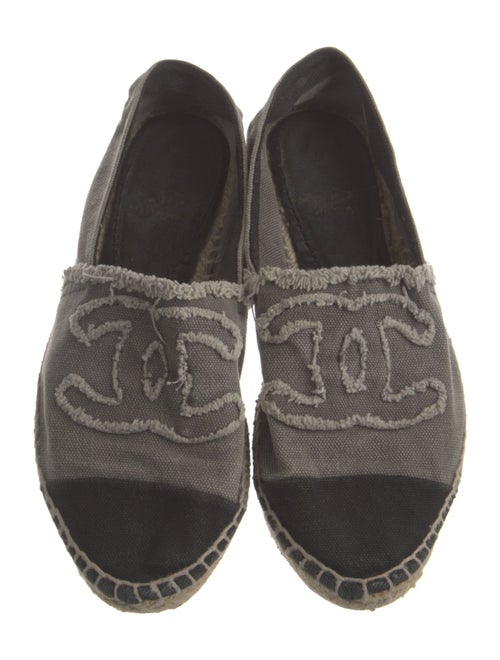 Chanel Interlocking CC Logo Canvas Espadrilles