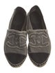 Chanel Interlocking CC Logo Canvas Espadrilles