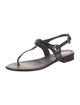 Chanel 2022 Leather T-Strap Sandals