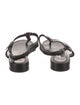 Chanel 2022 Leather T-Strap Sandals