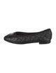 Chanel Interlocking CC Logo Leather Flats
