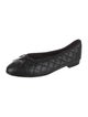 Chanel Interlocking CC Logo Leather Flats