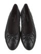 Chanel Interlocking CC Logo Leather Flats