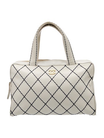 Chanel Handle Bags Stitch It Surpique Bowler Bag