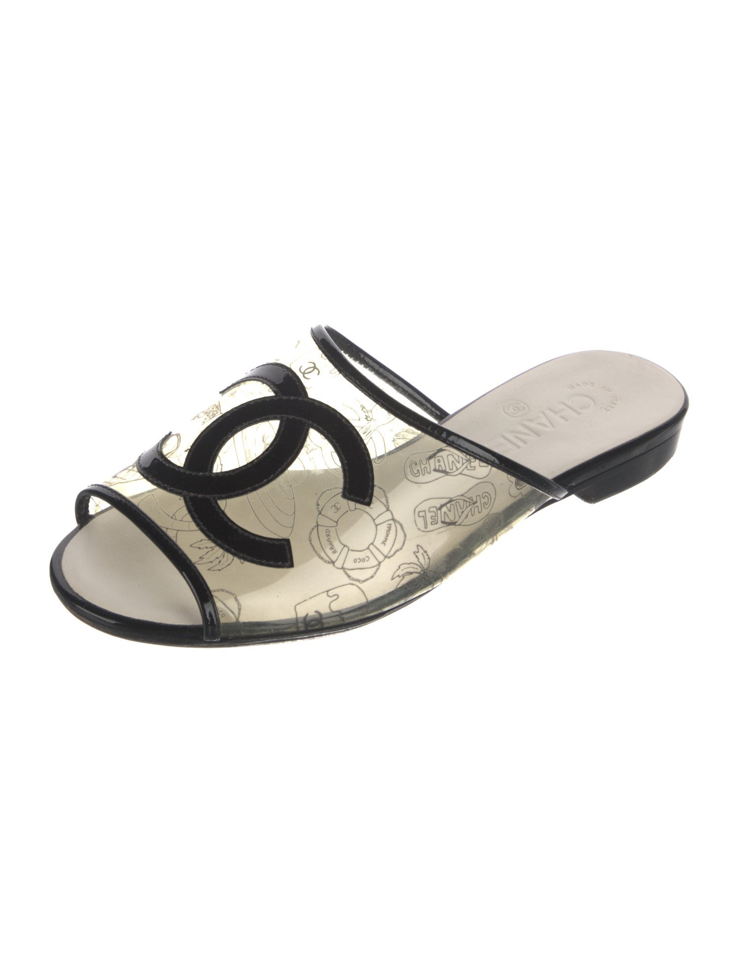 Chanel 2019 Interlocking CC Logo Slides