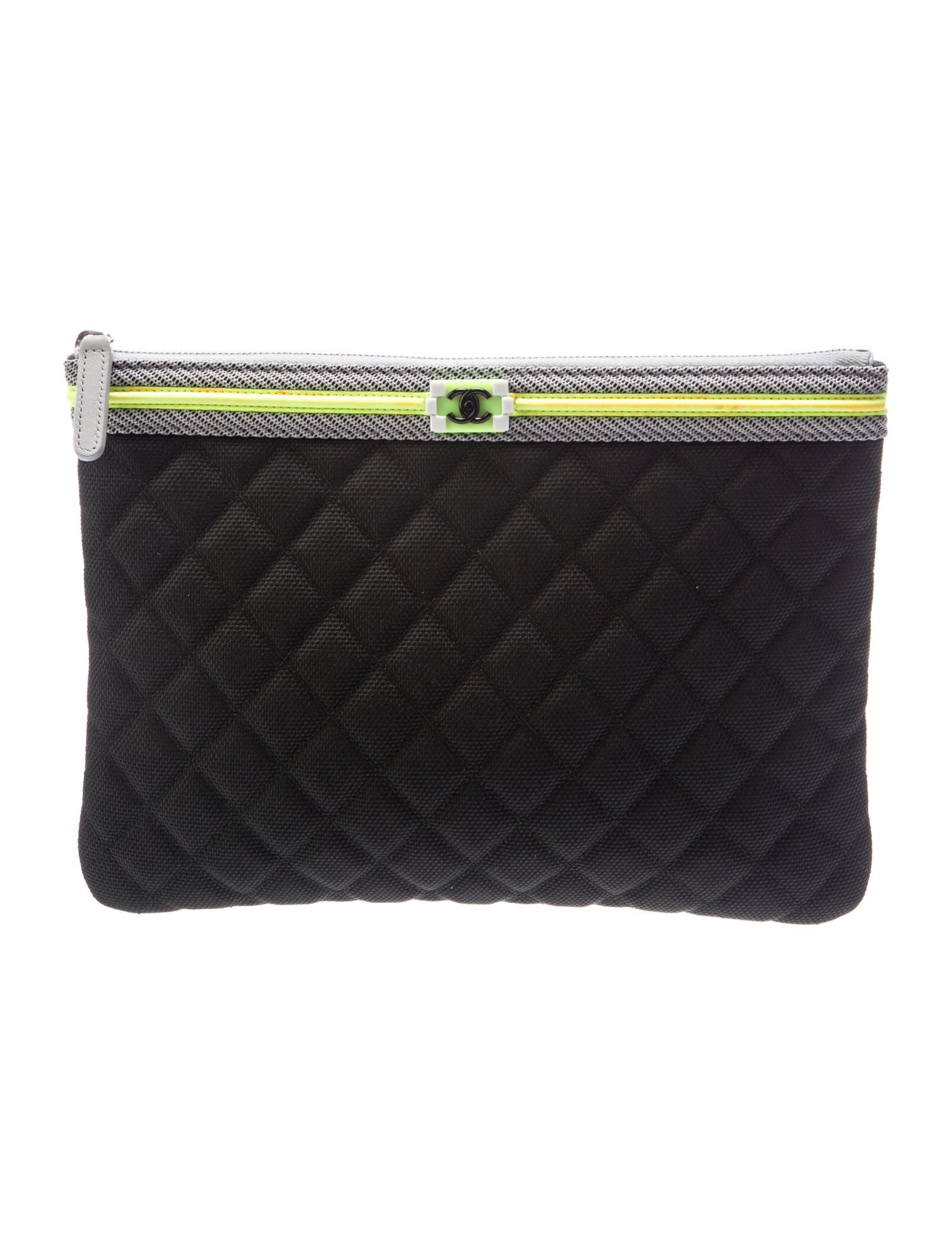 Chanel Quilted Fluo Boy O-Case