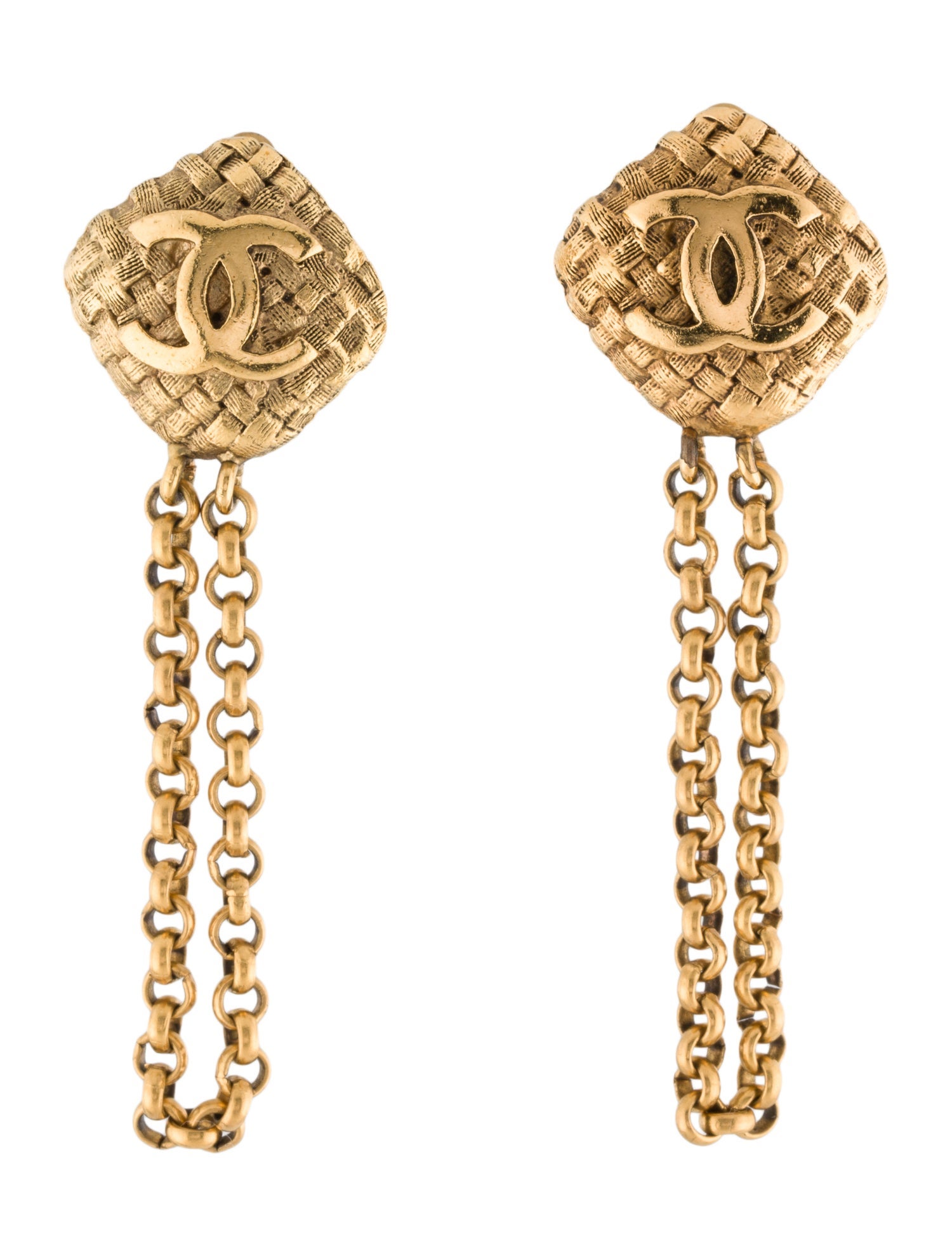 Chanel Vintage CC Clip-On Earrings
