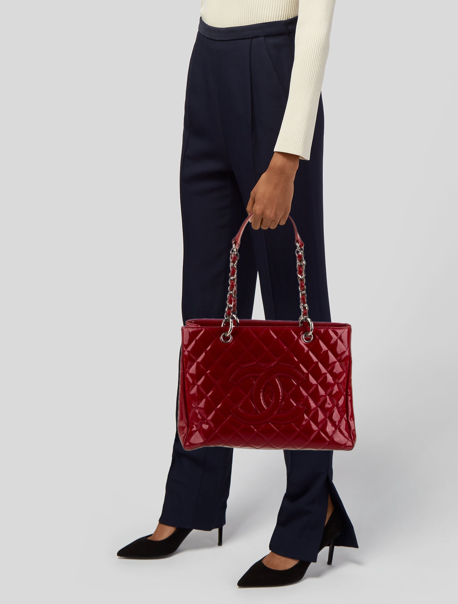 Chanel Patent Grand Shopping Tote