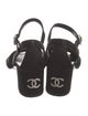 Chanel 2023 Interlocking CC Logo Slingback Sandals